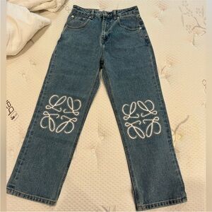 Loewe Cropped High Waisted Jeans